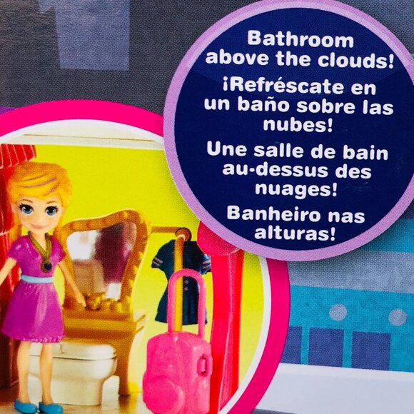 Polly Pocket Flying Fabulous Jet with 3-inch Doll & Accessories New in Box - Picture 13 of 14